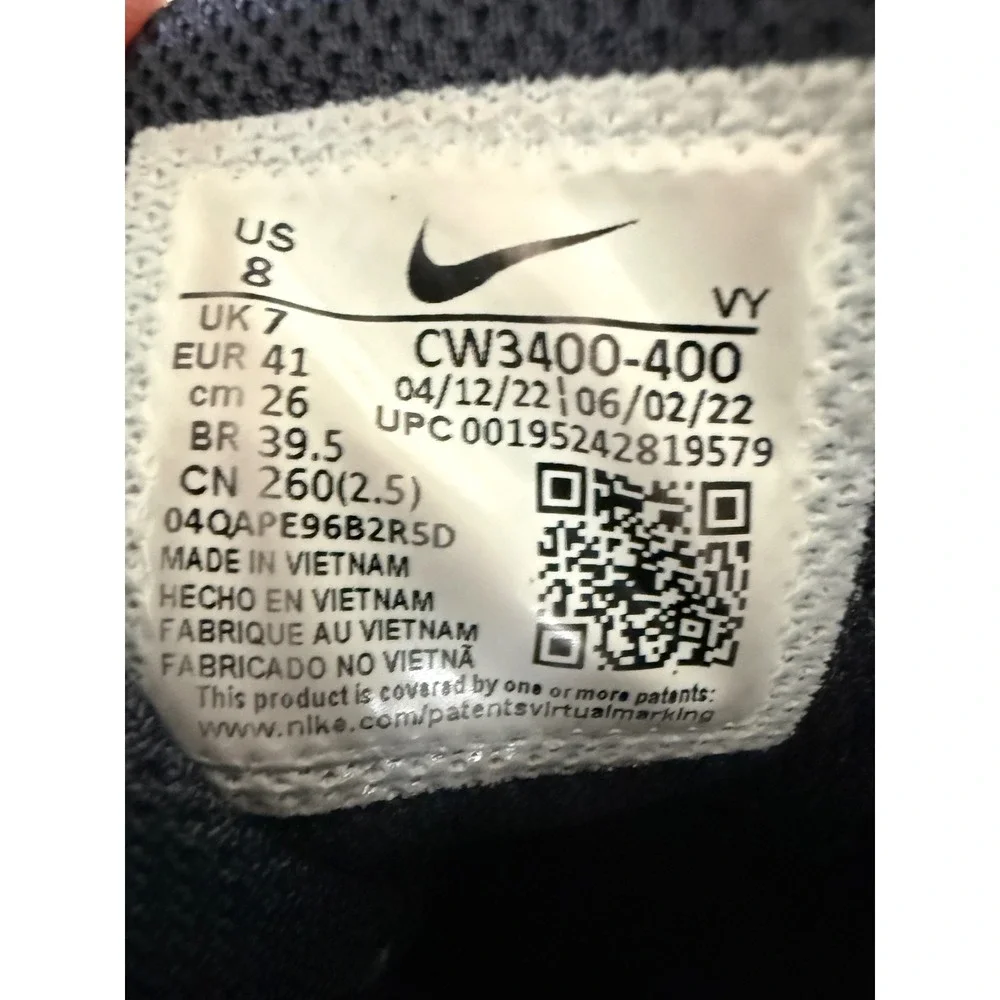 Nike Renew Elevate 2 Basketball Shoes Navy Blue Teal Marbled CW3406-402 Mens 8